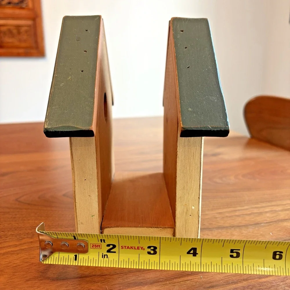 Wooden Birdhouse Napkin Holder Farmhouse Country Kitchen Backyard Cottage Core